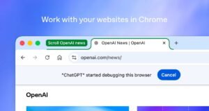ChatGPT Chrome Extension Update Adds Multi-Tab Reading and Work Controls ChatGPT Chrome extension controlling a browser tab alongside OpenAI news