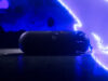 AI-relit illustration of the Beats Pokémon Pill teaser, showing the speaker and strap against blue electrical effects