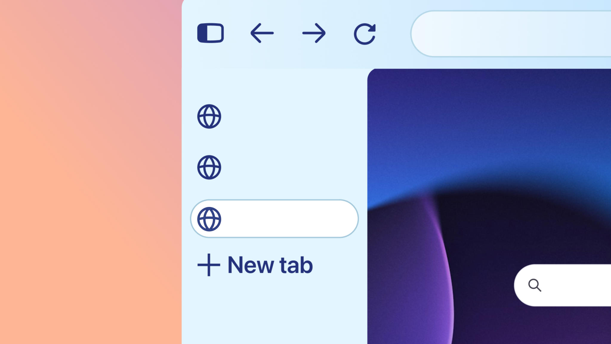 Firefox 157 Compact Mode with a slim vertical tab strip and a New tab control beside the page