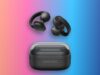 Samsung Galaxy Buds On black clip-on earbuds with charging case