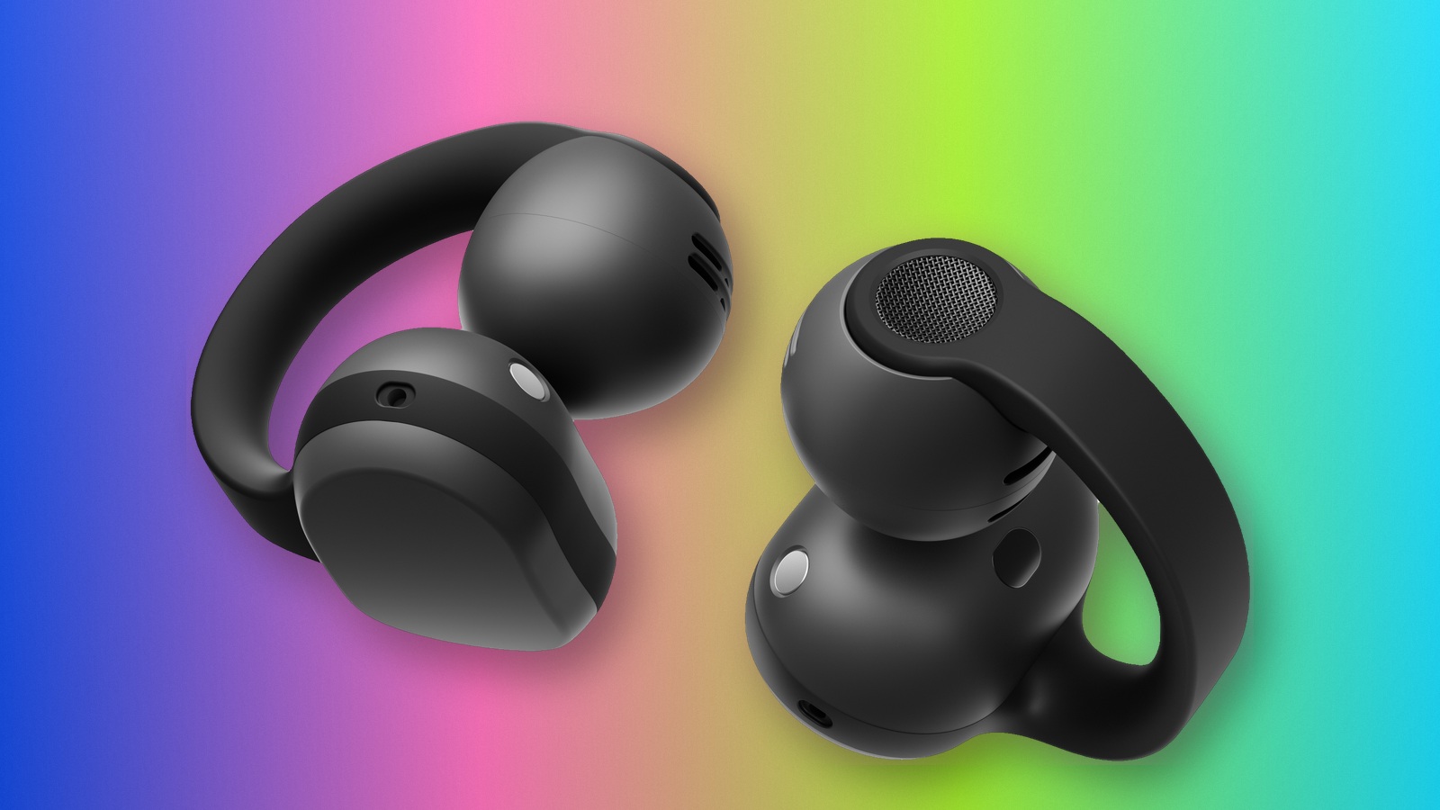 Samsung Galaxy Buds On black clip-on earbuds, pair