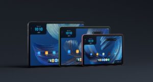 Amazon Alexa Tablets Start at $229.99 as the 12 Pro Adds a Nanomatte Screen Three Amazon Alexa Tablets in different sizes and colors standing side by side, each showing a blue wallpaper and app icons