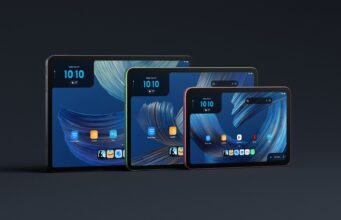 Amazon Alexa Tablets Start at $229.99 as the 12 Pro Adds a Nanomatte Screen Three Amazon Alexa Tablets in different sizes and colors standing side by side, each showing a blue wallpaper and app icons