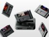 Black Analogue Super Nt+ FPGA console with Chrono Trigger and four Super Nintendo cartridges floating above the cartridge slot