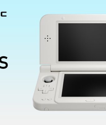Anbernic RG DDS Is a Dual-Screen Handheld Sized for 3DS Games White Anbernic RG DDS handheld shown open with two dark screens on a light blue background beside the ANBERNIC and RG DDS wordmarks