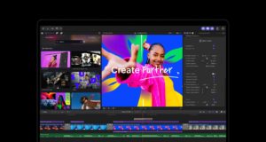 Apple Creator Studio Final Cut Pro showing MotionVFX tools on a MacBook Pro
