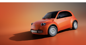 Citroën 2CV Electric Concept Revives the Icon, Target Price Around €15,000 in Europe Orange Citroën 2 CV Concept electric concept car shown from the front three-quarter on a studio background