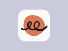 Claude Duet app icon with an orange circle and black looping line on a pale purple background