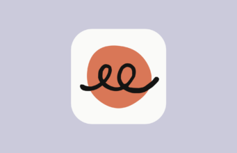Claude Duet app icon with an orange circle and black looping line on a pale purple background