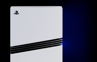 GameStop PS5 Pro Used Listing Is $500 Over Sony’s US Price Close-up of the white PS5 Pro console and its black fins