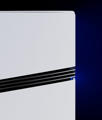 GameStop PS5 Pro Used Listing Is $500 Over Sony’s US Price Close-up of the white PS5 Pro console and its black fins