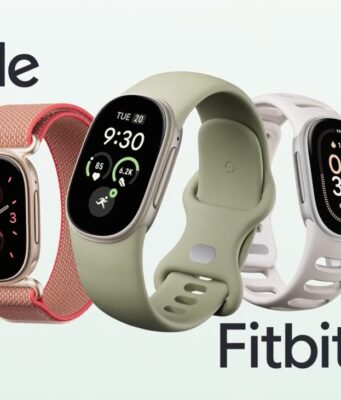 Google Fitbit Edge Is $179.99 in the U.S., Opens for Pre-Order With a Replaceable Battery Five Google Fitbit Edge trackers in different finishes and bands, with the Google and Fitbit Edge wordmarks on a pale background