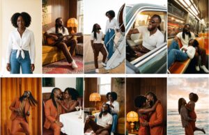 How to Make AI Music Videos (2026): Pelli’s Higgsfield Promo Initial AI music video keyframe contact sheet showing Pelli and an AI-generated fictional woman before targeted corrections