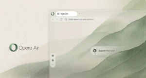 Opera Air Relaunches With Ambient Soundscapes And Guided Work Breaks Opera Air minimalist web browser interface with clean desktop layout