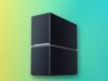 TP-Link Archer 8 Ultra, a dark navy stacked-tower Wi-Fi 8 router with a glowing band through its middle, shown on a colorful editorial gradient background