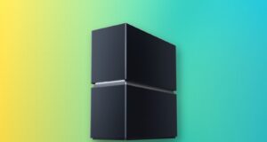 TP-Link Routers Planned for US Assembly as Early as 2027 TP-Link Archer 8 Ultra, a dark navy stacked-tower Wi-Fi 8 router with a glowing band through its middle, shown on a colorful editorial gradient background