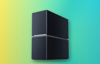 TP-Link Routers Planned for US Assembly as Early as 2027 TP-Link Archer 8 Ultra, a dark navy stacked-tower Wi-Fi 8 router with a glowing band through its middle, shown on a colorful editorial gradient background