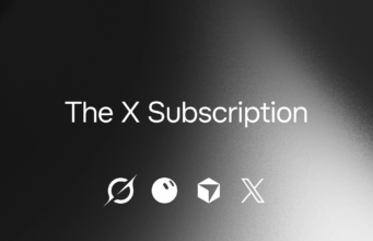 The X Subscription Bundles Grok, Cursor and X Premium From $8 The X Subscription title over four product logos on a black-and-silver gradient background