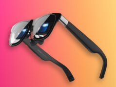 XREAL 1 Pro+ AR Glasses Boost Brightness to 1,200 Nits for $599 XREAL 1 Pro+ AR glasses showing front frame and Micro-OLED lenses