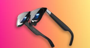 XREAL 1 Pro+ AR Glasses Boost Brightness to 1,200 Nits for $599 XREAL 1 Pro+ AR glasses showing front frame and Micro-OLED lenses